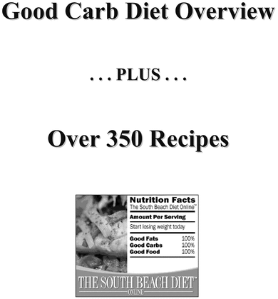 Product picture The Good Carb Diet